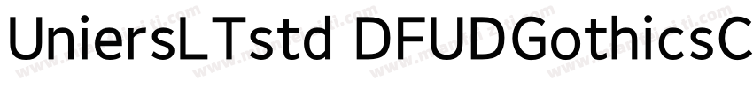 UniersLTstd DFUDGothicsC24 W6字体转换